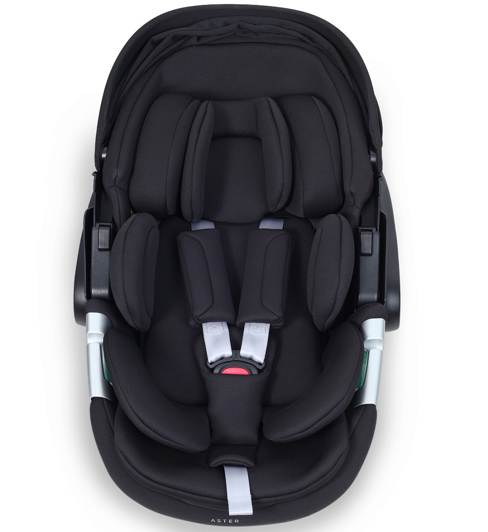 Детская коляска Rant Teo Soft 3 в 1 с автокреслом Aster Zero Black Graphite