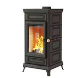 Печь-камин Astov Майолика Стандарт Черный