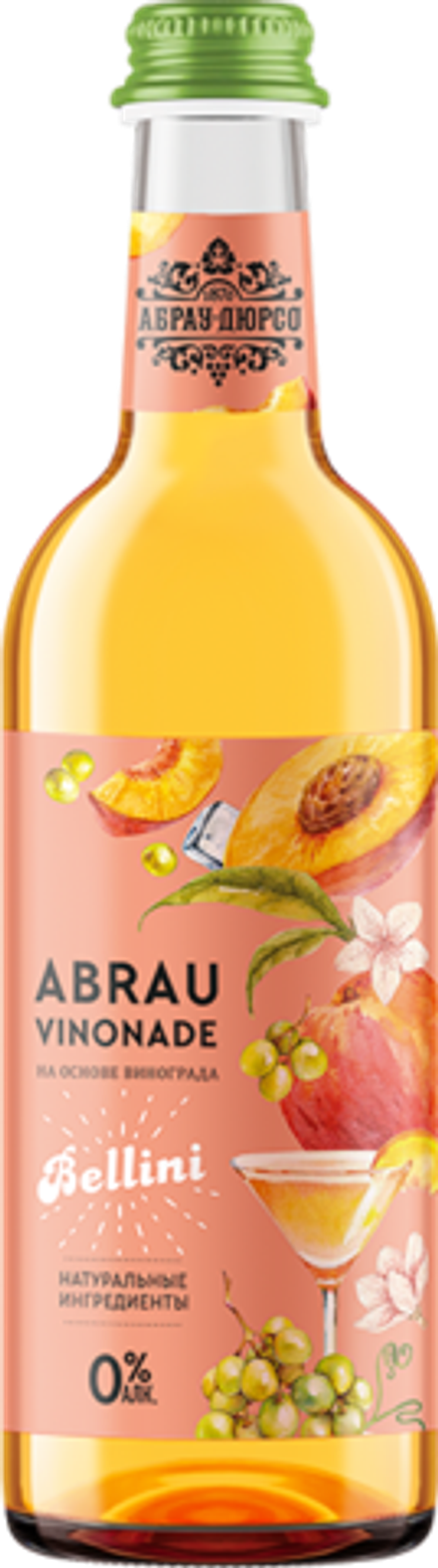Напиток безалкогольный Абрау Винонад Беллини 0.375 - стекло