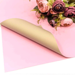 Пленка В листах 20 шт 60 х 60 см двухсторонняя (Розовый, Персиковый)