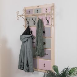 Вешалка настенная Пандора 3 Айвори Акварель