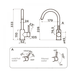 Смеситель Omoikiri Shinagawa 2 Plus-BE