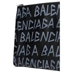 Balenciaga Leather Clutch Medium Unisex Black