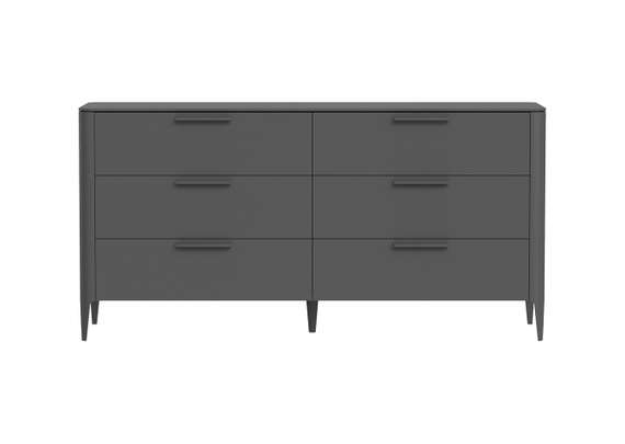 Комод Type 6 ящиков ширина 170 см (темно-серый)