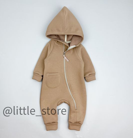 Комбинезон "Simple" из футера с начесом, Печенье