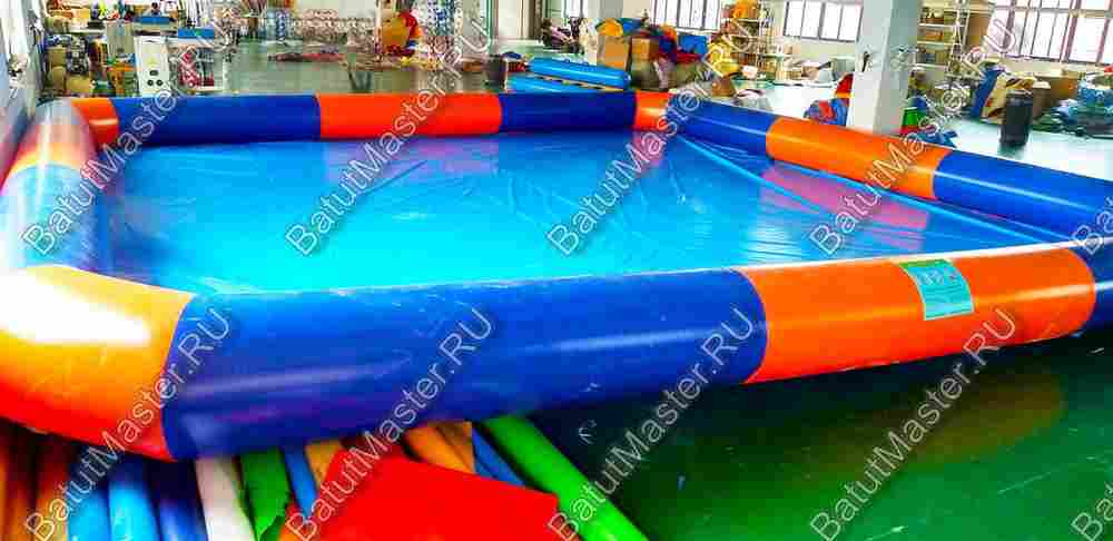 Квадратный надувной бассейн "Зебра" 9*9*0.65 м