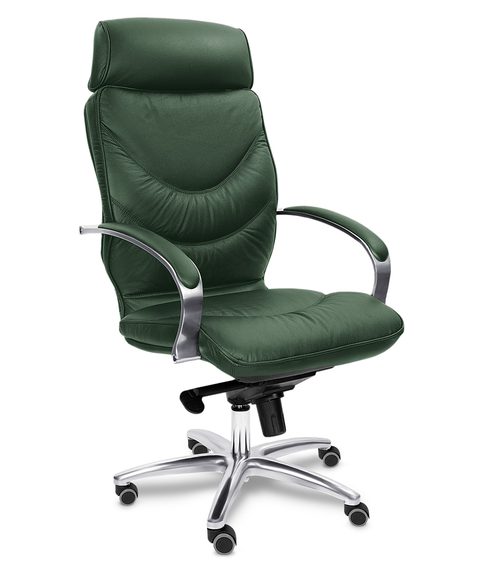 Кресло для руководителя Лидс хром А