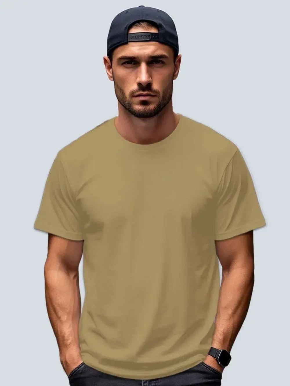 Футболка Взрослая.Премиум однотонная.1 шт