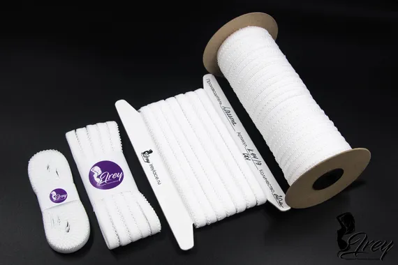 001 К-94/9 Резинка ажурная Lauma 9 мм, белый 001