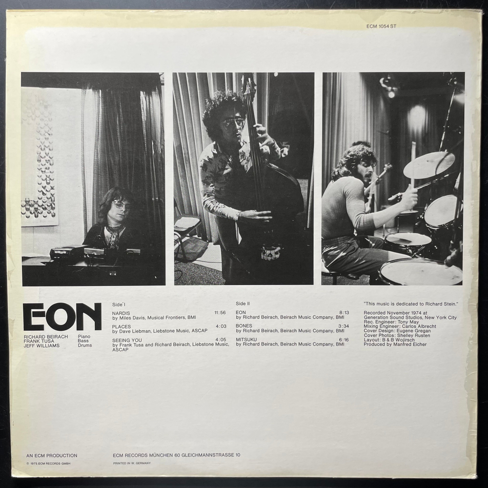 Richard Beirach ‎– Eon (Германия 1975г.) ECM