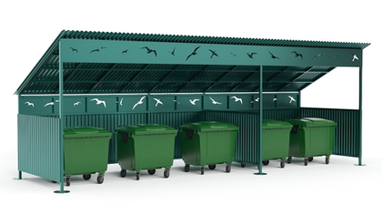 Контейнерная площадка для ТБО 9060х2540х3243 мм SK00005