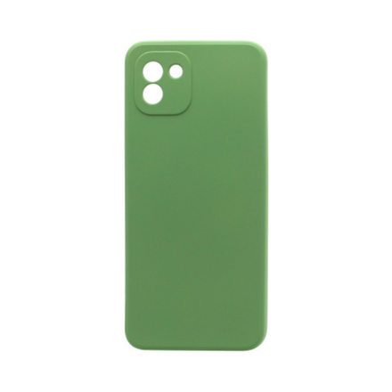 Силиконовый матовый чехол Silicone Case NEW ERA для Samsung A03, зеленый