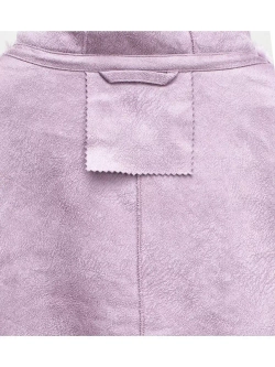 Шуба из шерсти чебурашка тедди, розовая, SilverFox