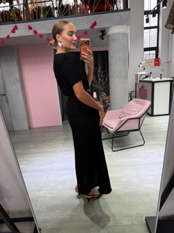 Твидовый костюм Жаклин черный