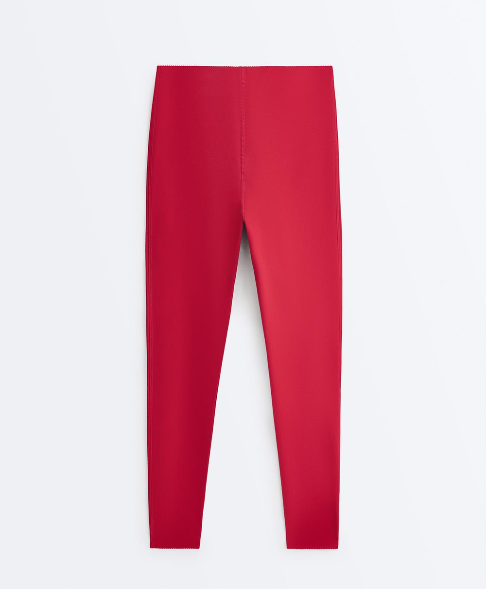 OYSHO Компрессионные легинсы Extra Compressive Core Control длиной 65 см, красный