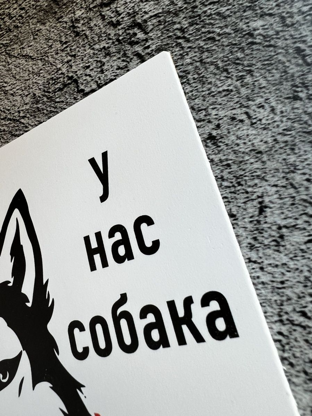 Табличка на дом Осторожно злая собака