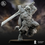 Grand Alliance Chaos Beasts of Chaos Bestigors миниатюра для dnd, днд, pathfinder, фентези, Настольная игра, НРИ, Варгейм, РПГ
