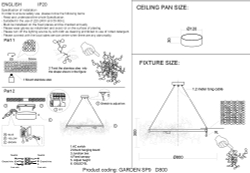 Люстра Crystal Lux GARDEN SP9 D800 GOLD