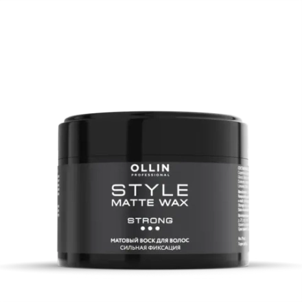 OLLIN PROFESSIONAL Матовый воск для волос сильной фиксации STYLE, 50 г