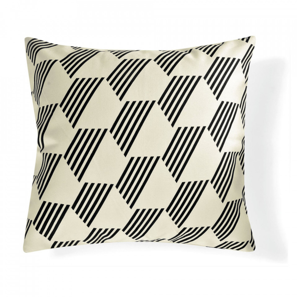 Декоративная подушка 40x40 L'appartement Figure7 Crossed ivory слоновая кость/принт