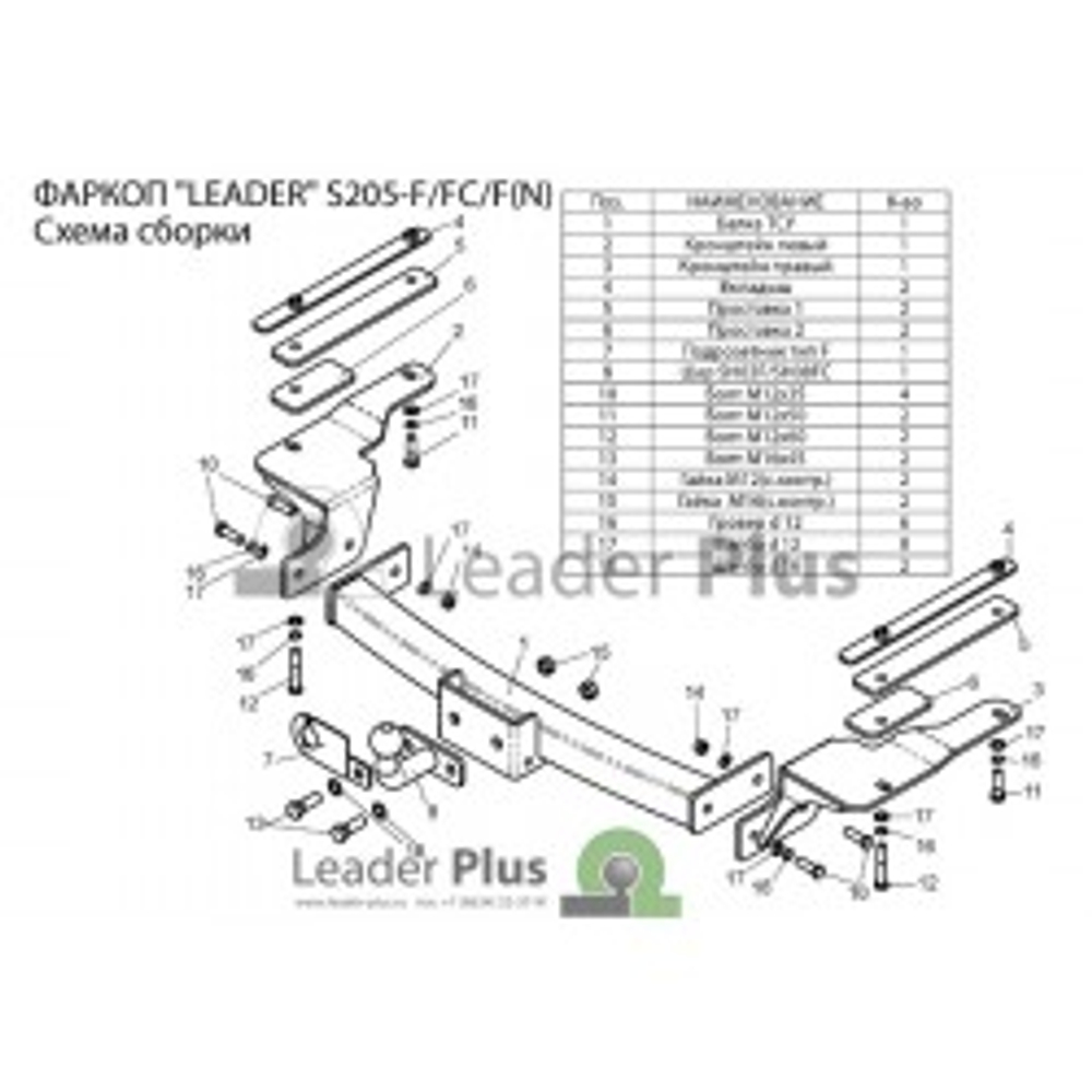 ТСУ для SSANG YONG REXTON 1 2003-2007 REXTON 2 2007-...  KYRON 2 (DJ) 2007-2015 S205-FC