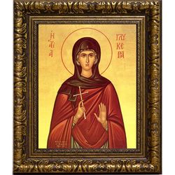 Гликерия Гераклейская, Ираклийская дева мученица. Икона на холсте.