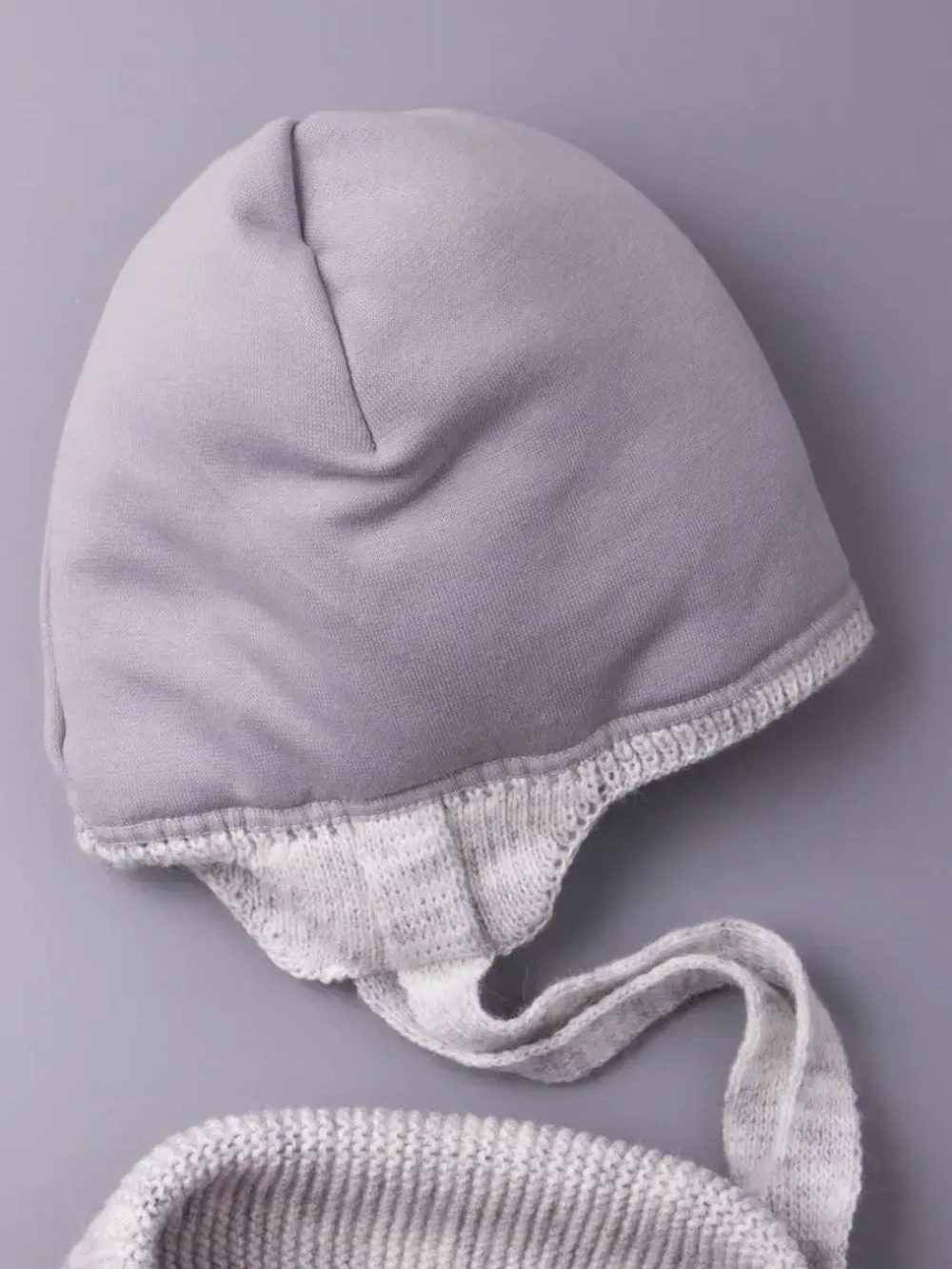 Шапка для девочки зимняя вязаная и шарф