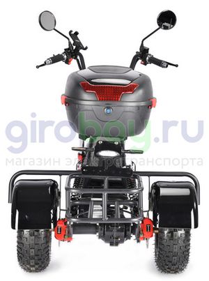 Электроскутер WHITE SIBERIA TRIKE MINI 1500W - Черный фото 6