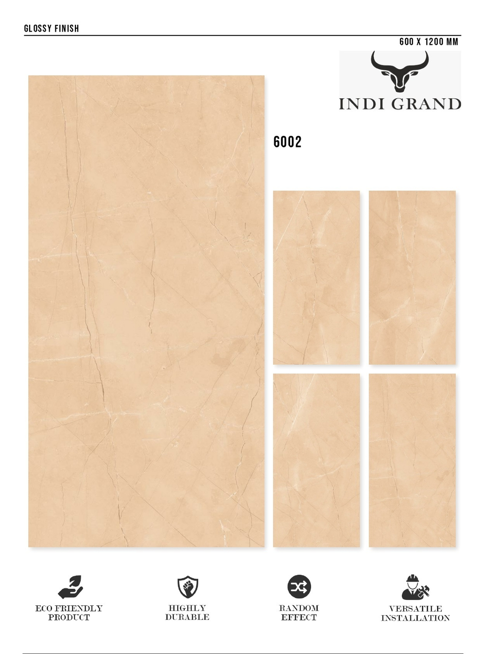 Керамогранит glossy №1 60х120, 6002