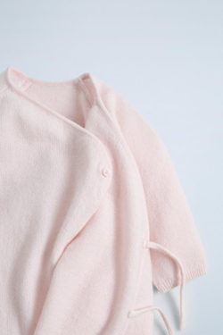 ZARA КОМБИНЕЗОН ИЗ 100% КАШЕМИРА, СВЕТЛО-РОЗОВЫЙ