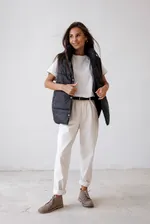 Жилет ko-ko-ko женский утеплённый черный