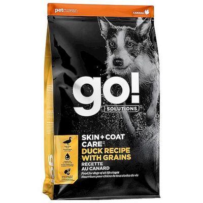 GO! SKIN+COAT CARE Duck Recipe With Grains корм для собак с Уткой и овсянкой 5,44кг