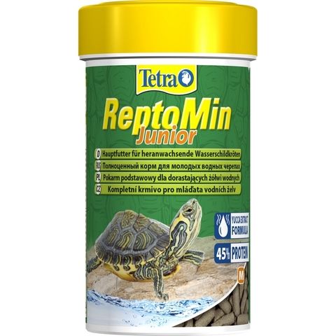 TetraReptoMin Junior 100 мл основной корм для молодых водных черепах в виде мини палочек