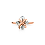 Кольцо из розового золота 18k с бриллиантами ,Tiffany 💎 Shlumberge ring Lynn. В наличии