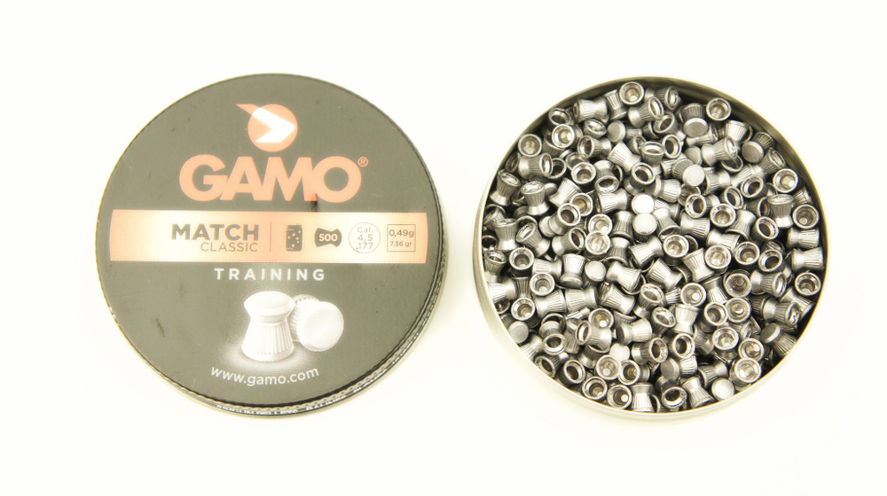 GAMO MATCH 4.5mm 0,49г. (250шт.) пули пневматические