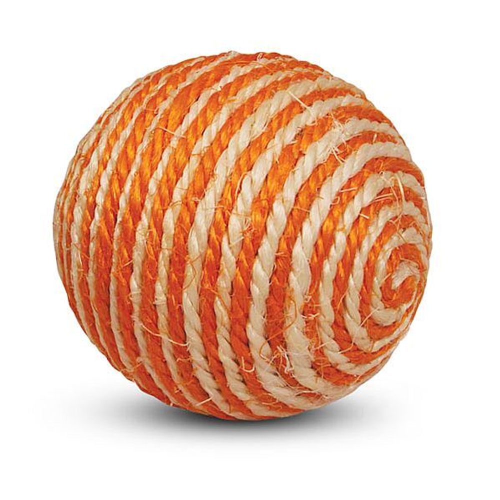 Игрушка (Triol) Шарик из сизаля оранжевый 9.5см