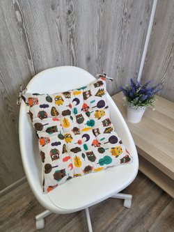 Подушка на стул квадратная 45*45см совята (Т40-417К)