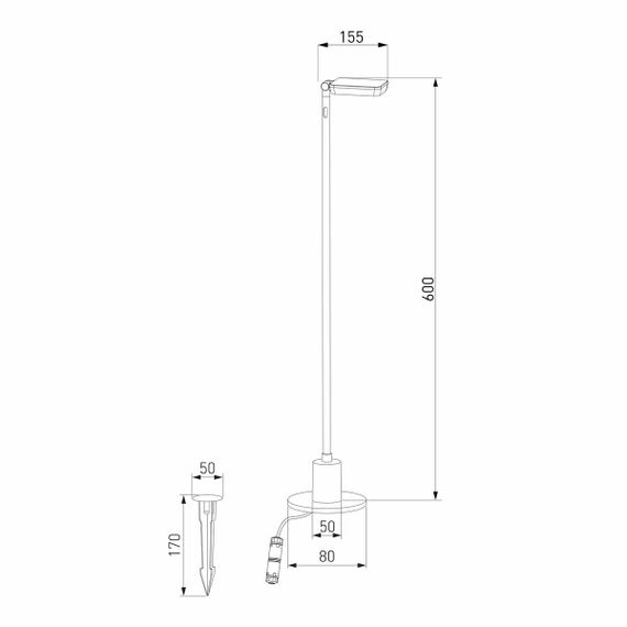 Уличный светодиодный светильник Elektrostandard Joli 35182/S a068101
