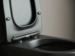 Унитаз подвесной Ceramica Nova Metropol CN4002MB_1002B_1000 черный матовый, безободковый, с крышкой микролифт, с инсталляцией и черной матовой кнопкой