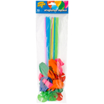 Шар латексный С держателем Набор 10 шт Пастель 25 см (Ассорти)