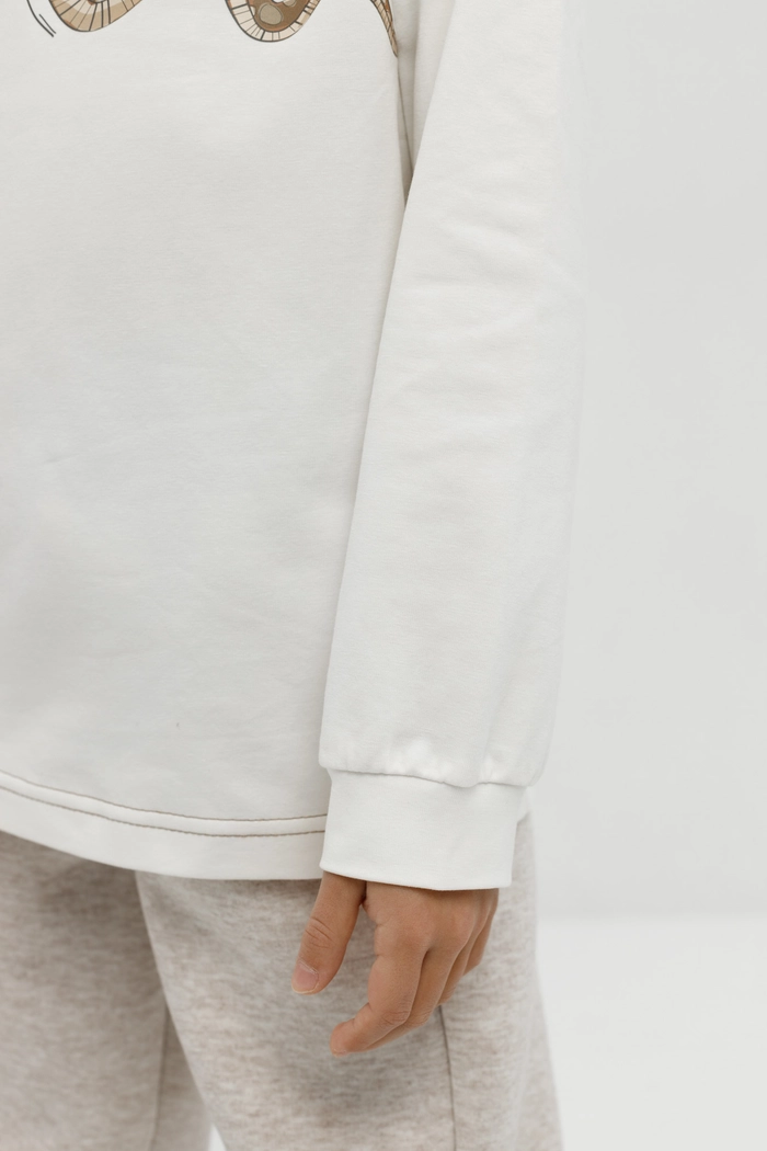 ЛОНГСЛИВ ДЕТСКИЙ ШЕЛТИ МОЛОЧНЫЙ С ПЕЧАТЬЮ