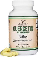 Double Wood Quercetin with bromelain 1200mg 120 caps.