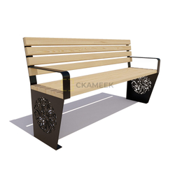 Скамейка садовая «Индия» (2,0 м лиственница,30х60)