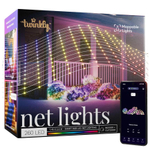 Умная уличная гирлянда «Сеть» Twinkly Net Lights (1,2x1,9 м, 260 светодиодов)
