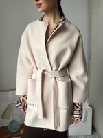Шерстяное пальто Massimo Dutti, S