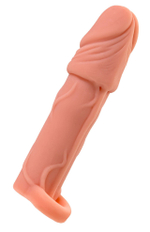 Телесная удлиняющая насадка с подхватом - 16 см. (Цвет: телесный)