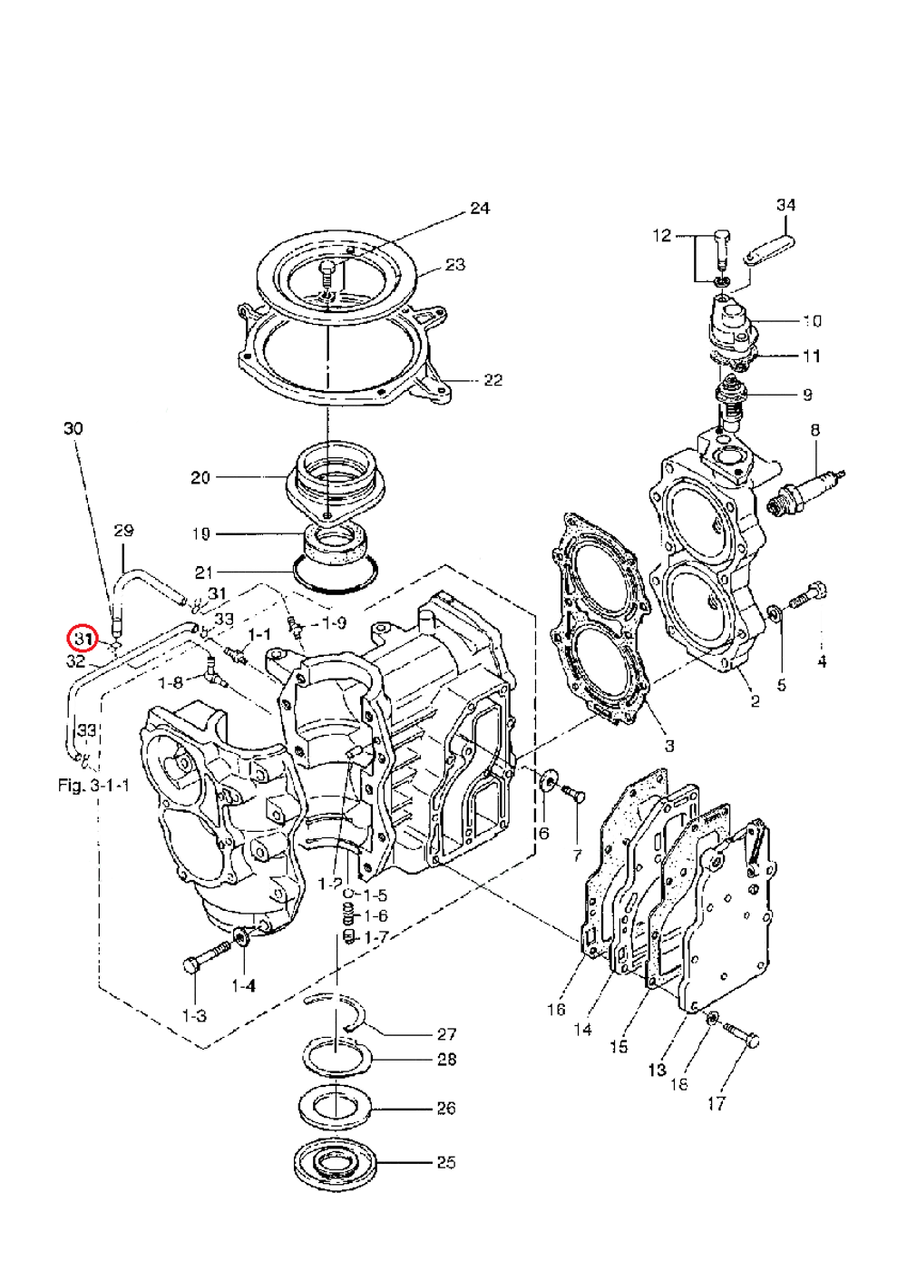 Клипса Tohatsu 3T5-01133-0