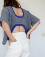 Описание по вязанию блузки спицами "Breezy"