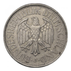 Монета 1 марка, Германия (ФРГ), 1972 г.