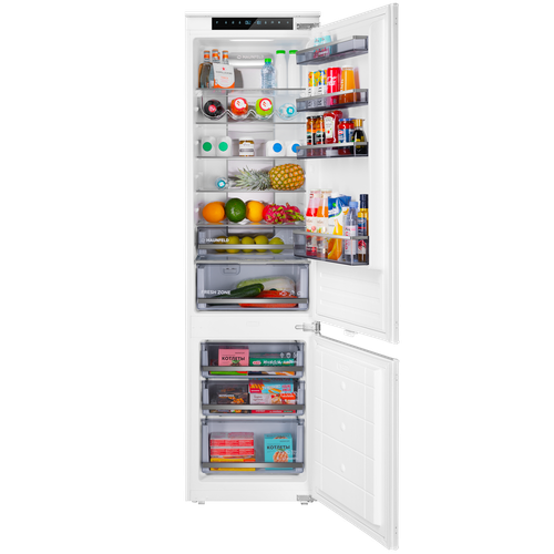 Встраиваемый холодильник NO FROST с инвертором MAUNFELD MBF19354NFWGR LUX Inverter